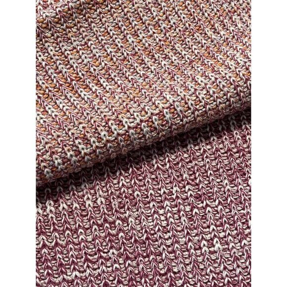 Stitches & Stripes Acrylic Scarf~Size OS~Pink Orange Pashmina~Stitch Fix NWT - Picture 6 of 9